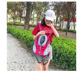 Pet Dog Carrier Bag Portable Travel Backpack Front Bag Outdoor Double Shoulder Mesh Backpack Head Carrying Bags For Cat