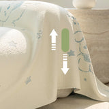 Cartoon Puppy Summer Cooling Sofa Cover Cozy Breathable Corner Couch Covers for Home Dust-Proof Full Cover Furniture Protector