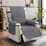 Waterproof Recliner Quilted Cover Nonslip Chair Slipcovers for Pets Dogs Kids Furniture Protector with Elastic Straps & Pockets