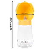 Portable Dog Water Bottle 300ml – One-Hand Travel Drinking Bowl