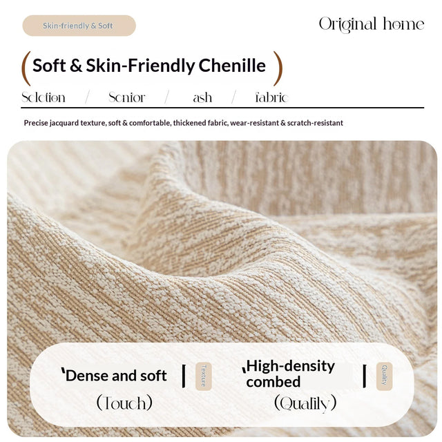 Chenille Sofa Cover Four Seasons Universal Seat Mat Non-slip Backrest Towel Machine Washable Couch Cushion for Living Room