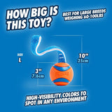 Large Dog Tug Toy with Ball and Pull Strap Interactive Chew Toy for Aggressive Chewers Medium Big Breed Dogs 60 100 lbs Tough Durable Rubber Ball for Tug of War Fetch Outdoor Play Teeth Cleaning