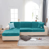 Velvet Sofa Cushion Cover For Living Room Solid Color Soft  Sofa Cover Spandex Slipcover Furniture Protector Stretch Couch Cover