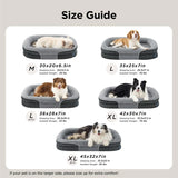 Orthopedic Dog Beds Large Sized Dog - 360 °     Oval Bolster Large Dogs Bed for Senior Dogs with Waterproof Washable Cover, Big Comfort Pet Sofa Couch with Ultra-Soft Fleece, Grey, 35"