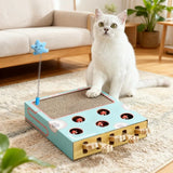 Cat Toy Whack-a-Mole Cat Scratching Board Toy Grinding Claw Rest Play Funny CatInteractive Multifunctional Cat Supplies