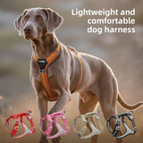 Car Safety Dog Harness with Dual Handle, Quick Release Buckle & No-Pull Design, Reflective Adjustable for All Sizes Dogs