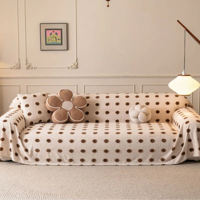 Boho Sofa Slipcover Couch Cover Living Room Pet Soft with Tassel Washable Chenille Protector Sofa Covers Throw Blanket Stylish