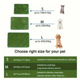 Simulation Lawn Dog Toilet Training Mat Washable Pet Urine Mat Dog Toilet Replacement Pad Eco-Friendly Non-Slip Pet  Accessory