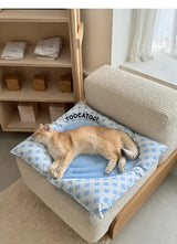 Summer Cooling Pet Bed Mat Breathable Ice Silk Cat Dog Sleeping Cushion Non-slip Pet Cooling Pad for Indoor Floor Pet Sleeping