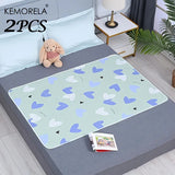 2PCS Washable Dog Urine Pads Reusable Dog Training Pad - Ultra-Absorbent Non-Slip Pet Pee Mat for Dogs Cats and Small Animals