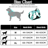 Dog Harness with Airtag Holder and Leash Set-Premium Oxford Breathable Material Durable Reflective Dog Harness and Leash Set