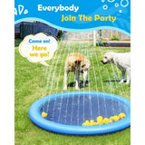 Dog Cool Toys Splash Pad for Dogs Anti-Slip Pool for Large Dogs Thickened Durable Outdoor Water Play Mat Summer Sprinkler Toy