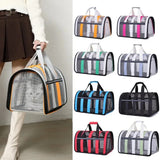 Breathable cat outing bag Pet dog Summer cross outdoor travel portable collapsible small and medium dog cage mesh