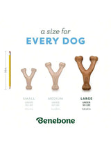 Durable Wishbone Dog Chew Toy For Aggressive Chewers Large Brown
