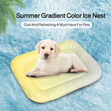 Summer Pet Cooling Pad Breathable Ice Bean Mat Comfortable Sleeping Bed for Cats Dogs Indoor Home Pet Supplies