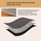 Pet Spontaneous Heating Sleeping Mats Winter Warm Dog Bed Detachable Puppy Kitten Bed for Small Large Dogs Mats Pet Accessories
