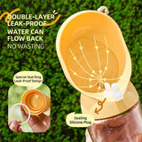 1/2PC 550ml Tall Version Portable Dog Cat Water Bottle Leak-Proof Outdoor Pet Travel Drinking Water Feeder with Lanyard