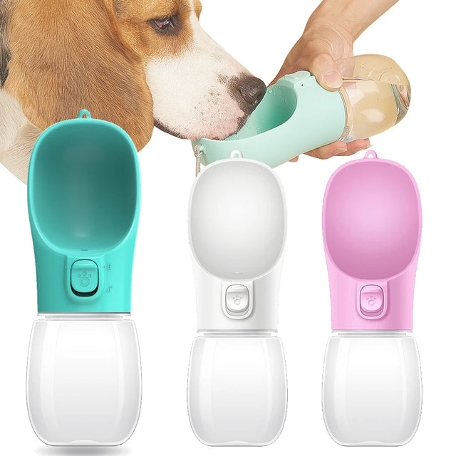 Leakproof Dog Water Bottle – 300 / 350 / 550 ml Travel Bowl