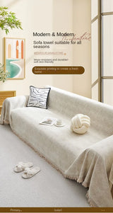 Double Sided Chenille Sofa Cover,All Seasons Blanket Sofa Towel,Living Room Sofa Cover,Anti-cat Scratch Cover