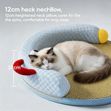 Breathable ice silk cat nest summer cooling pet bed removable washable cushion for cats  sleeping mat