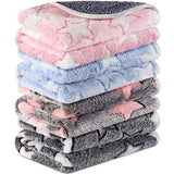 4 Pcs Waterproof Guinea Pig Blankets Washable Small Animal Fleece Bedding Guinea Pig Cage Liners Reusable Training Pads Pet Pee