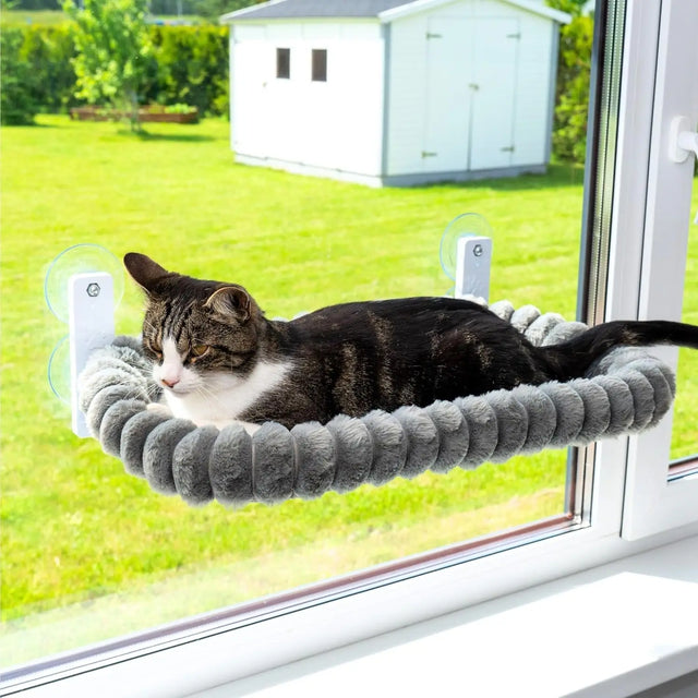 Cat Window Hammock – Suction-Cup Sunbathing Perch