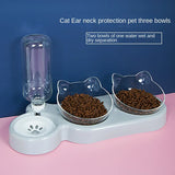 Elevated Double Pet Bowls – Tilted Feeder & Water Stand
