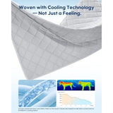 Dog Cooling Blanket and Mat, Waterproof Pet Blankets for Couch, Bed and Car Seat, Washable Reversible Dog Blanket Throw Cool an