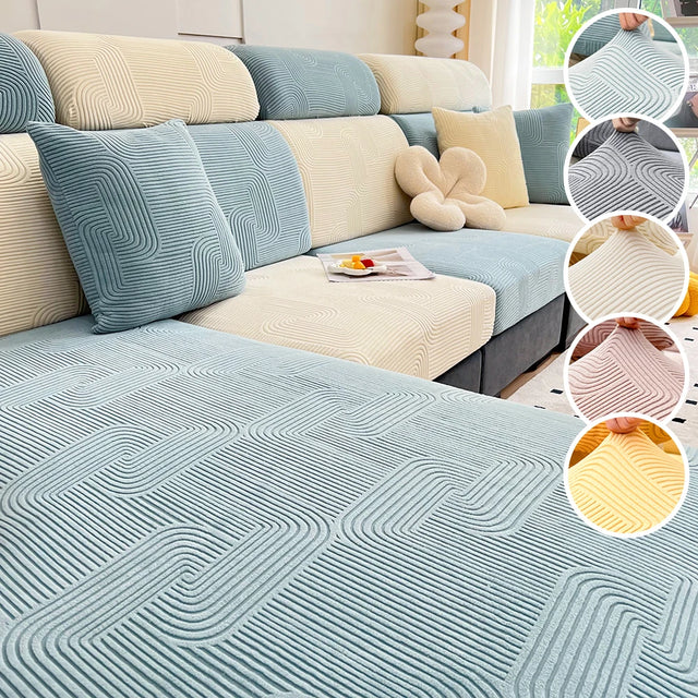 Jacquard Sofa Sectional Cover Elastic Sofa Cover Furniture Protector for Pets Washable Removable Sofa Seat Cushion Slipcover