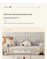 Boho Sofa Covers Throw Blanket Couch Cover Living Room Pet Soft with Tassel Washable Chenille Protector Sofa Slipcover Stylish