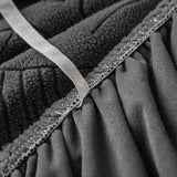 Botanical Leaf Jacquard Sofa Cover Soft Polar Fleece Stretchy Durable Pet Proof Fabric Easy Care Machine Washable for Year Round