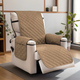 Waterproof Recliner Quilted Cover Nonslip Chair Slipcovers for Pets Dogs Kids Furniture Protector with Elastic Straps & Pockets