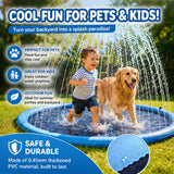 Dog Swimming Pool Pet Inflatable Spray Mat Dog Cooling Pad Outdoor Dog Interactive Fountain Toy Pet Sprinkler Pad Beach Cushion