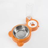 2-in-1 Gravity Water Dispenser & Food Bowl for Cats and Dogs