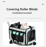 Pet Trolley Cat Bag Extra Large Portable Case Detachable Dog Trolley Case Large Foldable Pet Bag Cat Travel Carrier Bag