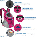 New Double Shoulder Portable Travel Backpack Outdoor Pet Dog Carrier Bag Pet Dog Front Bag Mesh Backpack