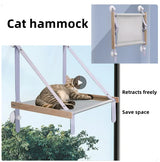 Cat Hammock Window Bed Kitten Sunny Seat Hanging Mount Beds Cat Sofa double-decker tunnels Suction Cup Wall Pet Hanging Winter