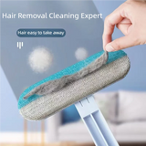 3 In 1 Pet Hair Remover Brush Long Handle Tool For Cat Dog Fur Sofa Window Lint Roller Scraper Household Gadget