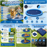 Dog Swimming Pool Pet Inflatable Spray Mat Dog Cooling Pad Outdoor Dog Interactive Fountain Toy Pet Sprinkler Pad Beach Cushion