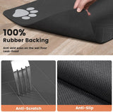 Dog Cat Food Mat - Pet Water Bowl Mats - Feeding Mat for Cat Dog Bowls - Pet Placemat Absorbent Quick Dry Non-Slip