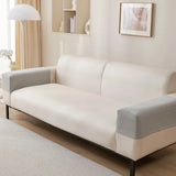 2 Pieces/Set Geometric Twill Jacquard Stretch Fleece Armrest Covers for Sofa (Set) - Cozy & Stylish