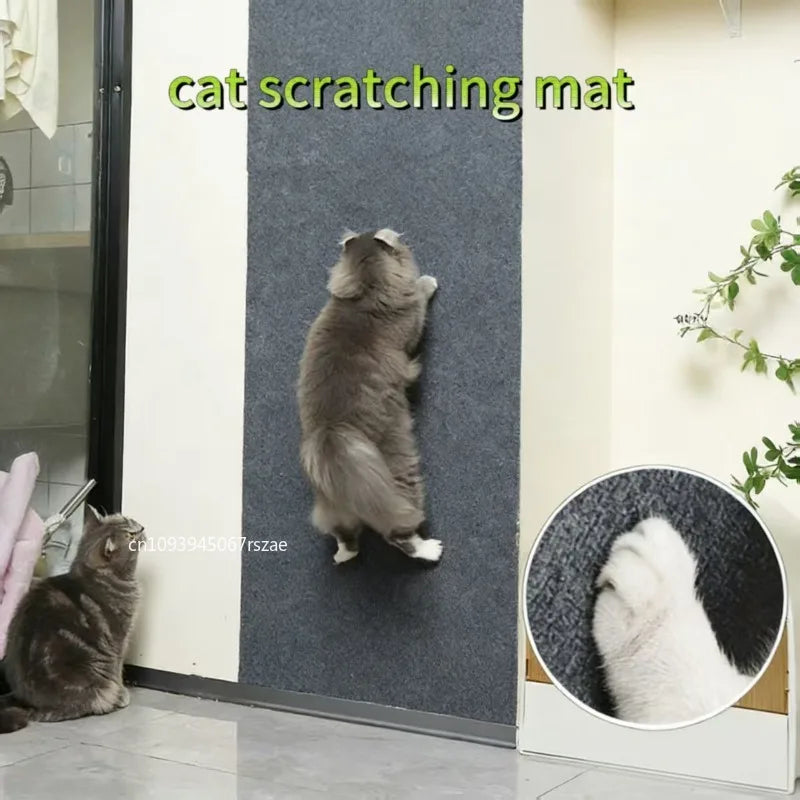Self-Adhesive Cat Scratching Mat Trimmable Cat Carpet Cat Scratching Carpet Corner Wall Cat DIY Scratch Sofa Furniture Protector