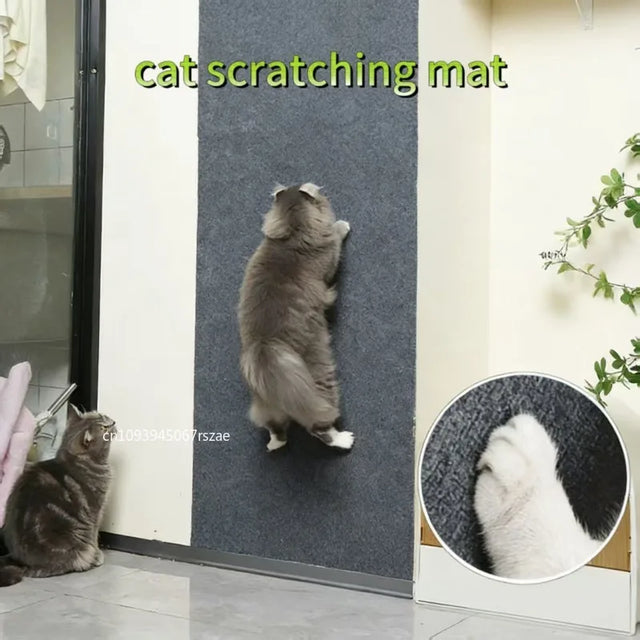 Self-Adhesive Cat Scratching Mat Trimmable Cat Carpet Cat Scratching Carpet Corner Wall Cat DIY Scratch Sofa Furniture Protector