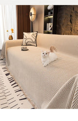 Nordic Chenille Sofa Towel Cover All Season Universal Sofa Throw Blankets Non Slip Pets Kids Anti-dirty Recliner Armchair Covers
