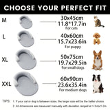 Summer Ice Silk Cooling Dog Bed Oval Breathable Heat Dissipation Cat Mat Pet Nest Cooling Pad for Small Medium Large Dogs Cats