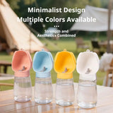 Portable Dog Water Bottle 300ml – One-Hand Travel Drinking Bowl