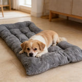 Extra Large Plush Dog Bed Sofa Thickened Super Soft Polyester Pet Mat Dog Crate Mat Bed For Small Medium Large Dog Bed