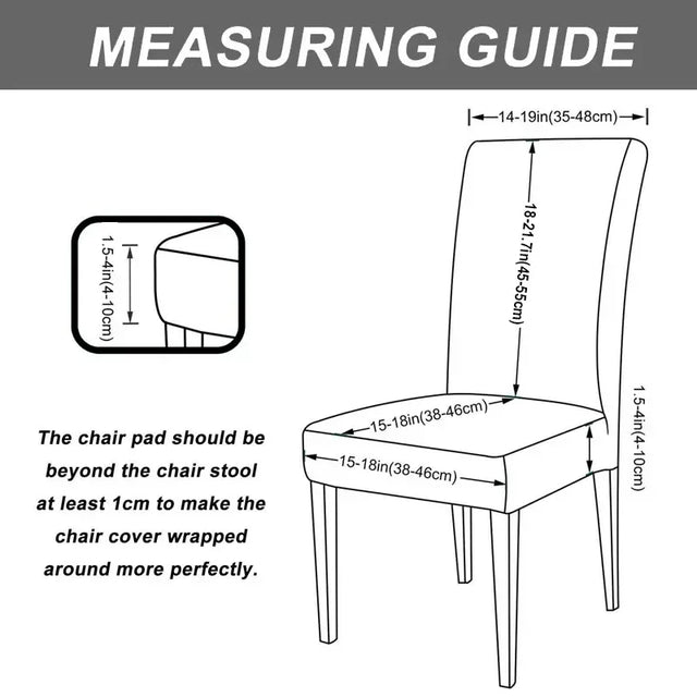 New Stretch Jacquard Dining Chair Cover Solid Color Dustproof Seat Slipcover Elastic Anti-cat Scratch Chair Case for Living Room