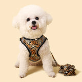 Traction Bracelet Small Dog Harness Set Soft Winter Warm Small Dog Harness Leash Set Cat Vest Harness Cute Pet Accessories