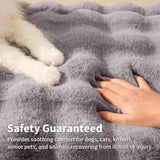 Pet Blanket, Reversible Sherpa and Bubble Fleece Pet Throw, Ultra-Soft Plush for Cats and Small Dogs, Machine Washable, Anti-St